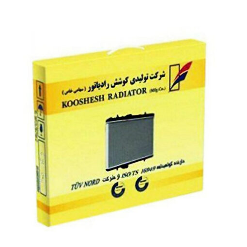 رادیاتور پژو 206 لوله 16 کوشش رادیاتور  4101070034